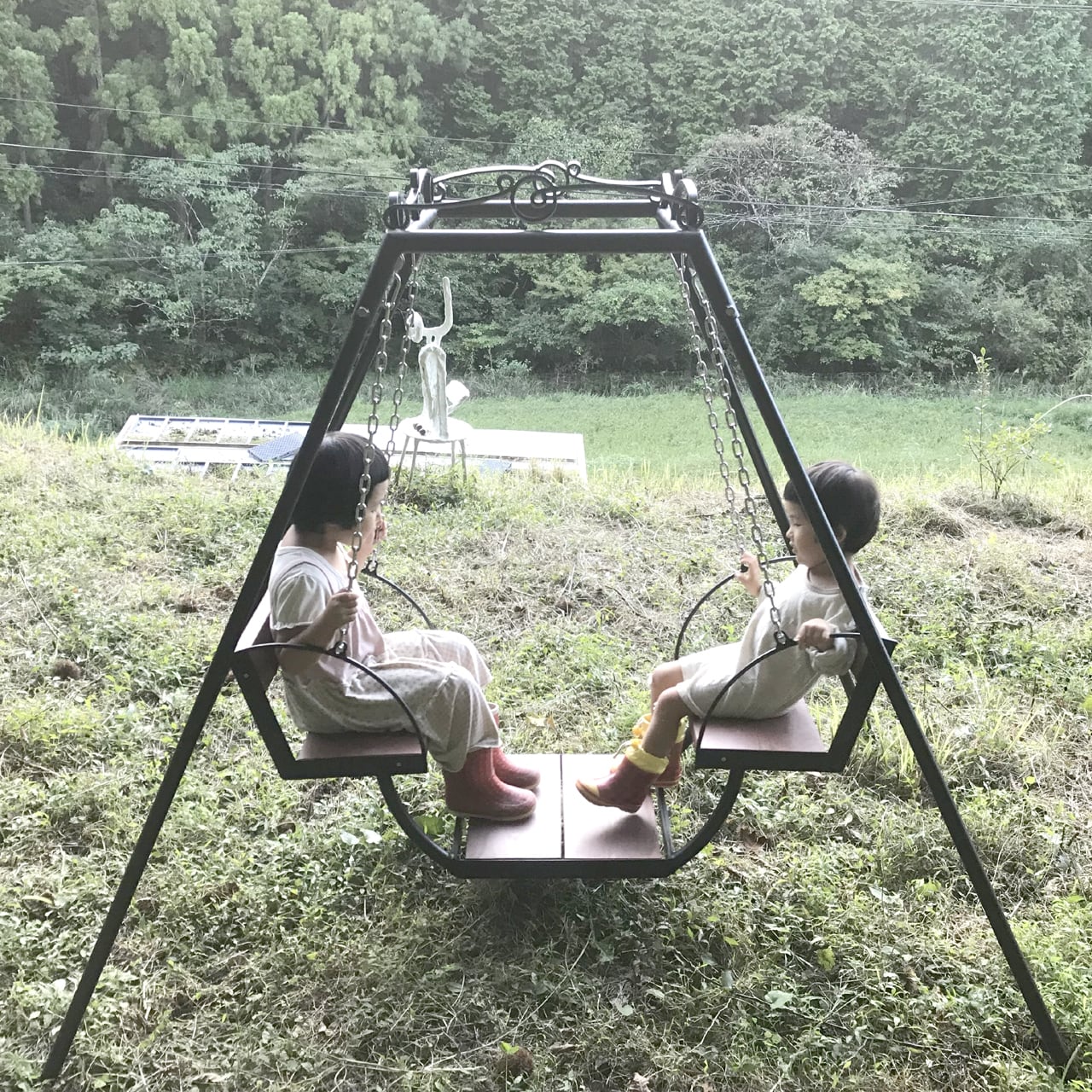 復刻！昭和の懐かしいゆりかご型ブランコ】 家庭用ブランコ ゆりかご
