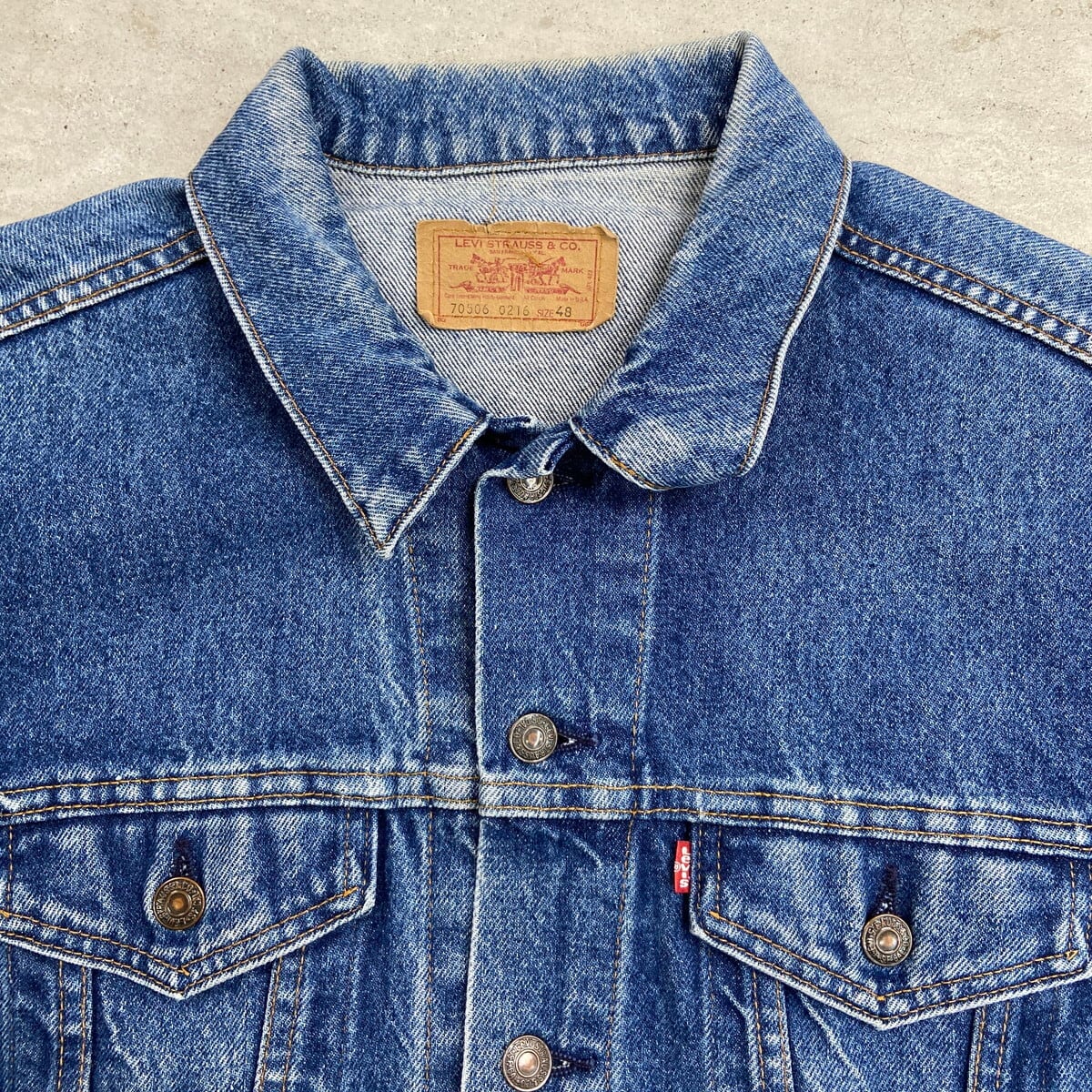 80年代 USA製 Levi's リーバイス 70506 0216 デニムジャケット メンズ