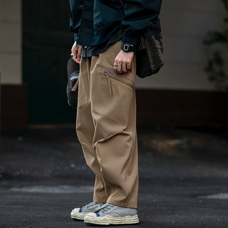 ★SIDE POCKET ZIPPER PARACHUTE SOLDIER PANTS　　　A0753