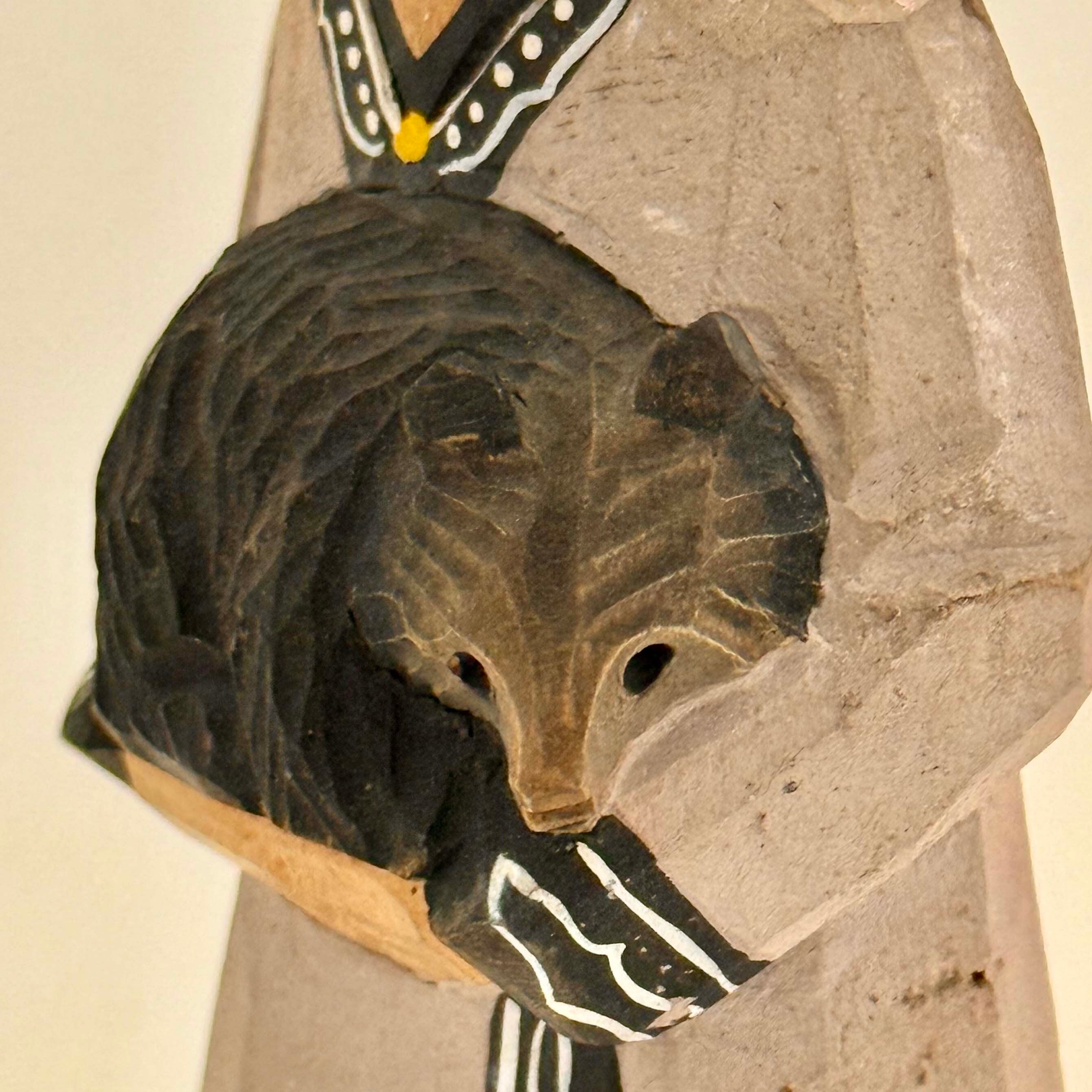 昭和ヴィンテージ アイヌ夫婦木人形セット