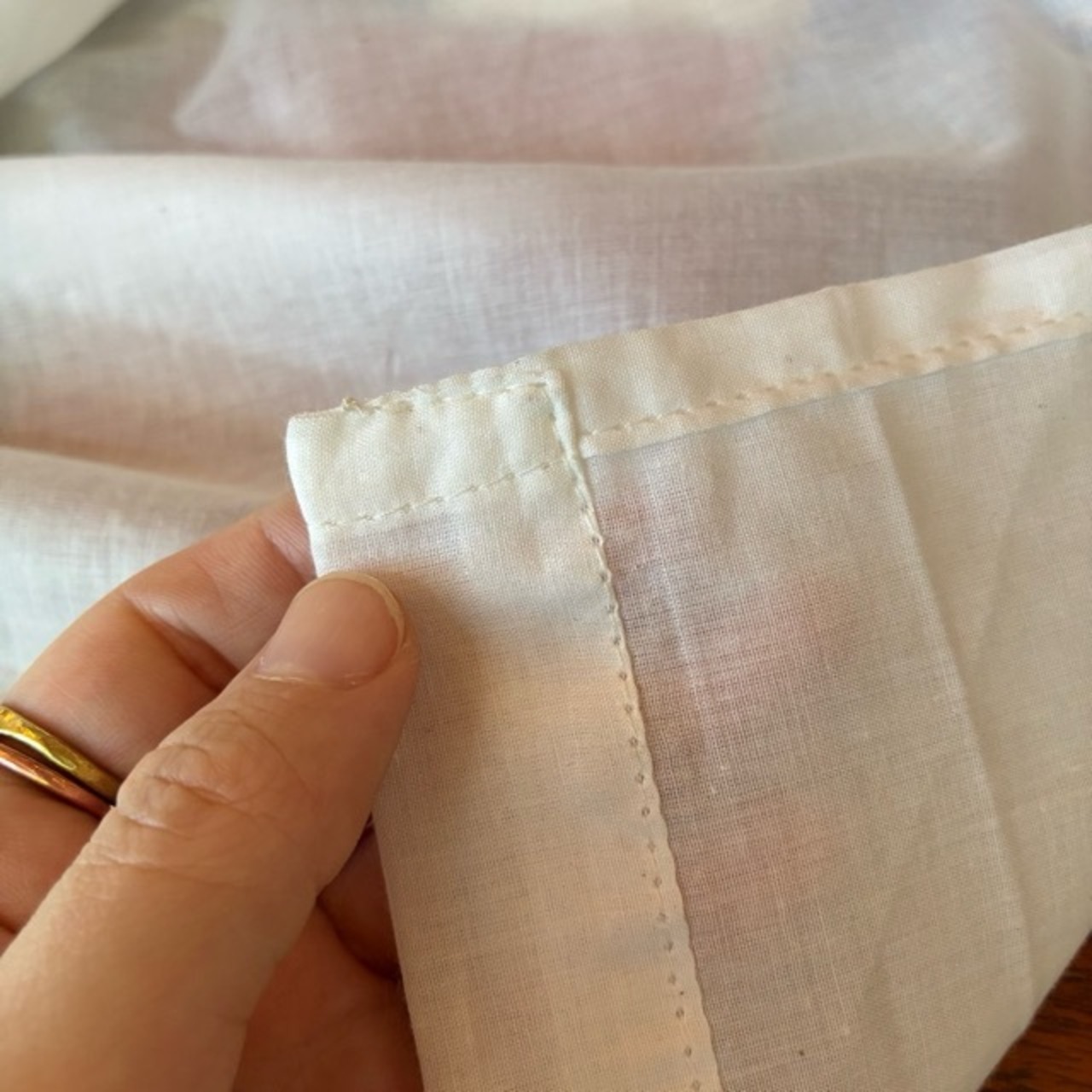 TOPANGA Homefurnishing India Cotton Voile curtain　インド　コットンボイルカーテン　110×180cm　ホワイト　白　綿　ナチュラル　間仕切り　レースカーテン　薄手　カーテンポール　暖簾