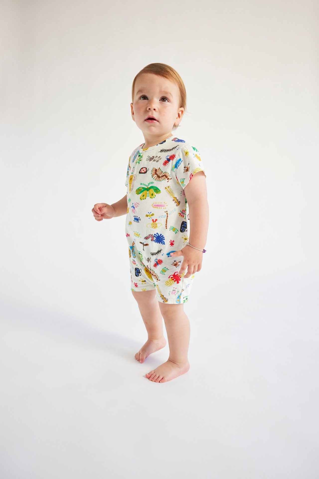 〈 BOBO CHOSES 24SS 〉 Baby Fuuny Insects all over playsuit