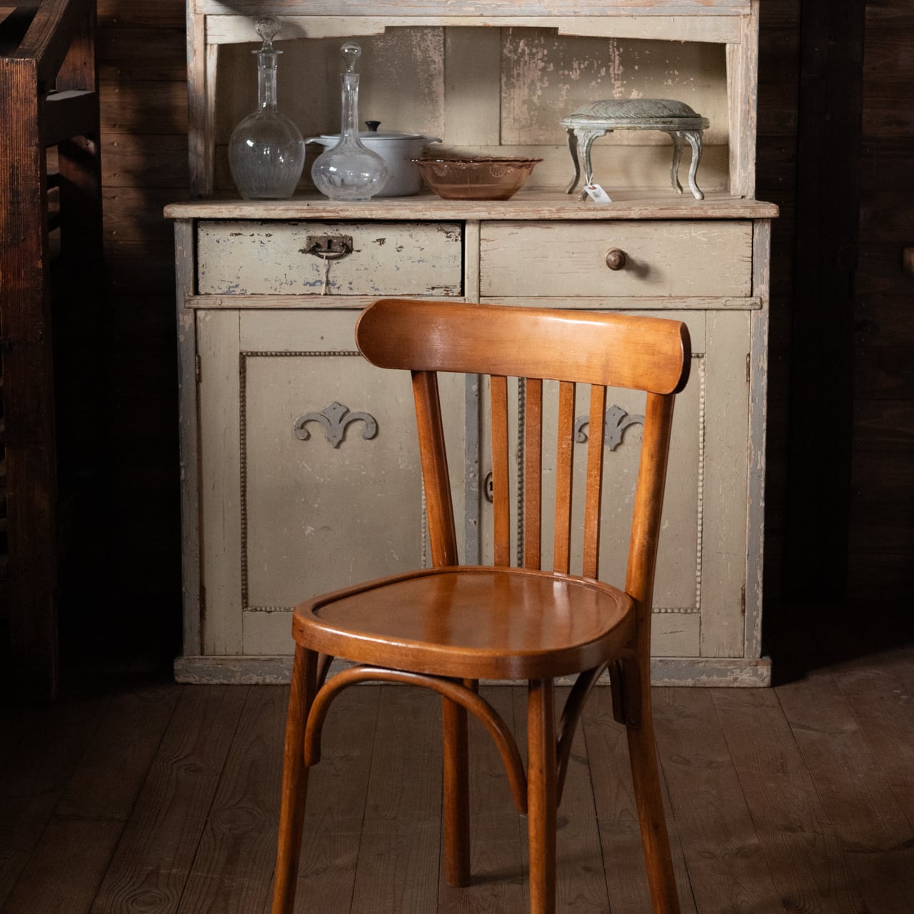 フランスアンティーク木製ベントウッドチェア/ダイニング椅子/カフェイス94-19 Cafe Bentwood Chair【D】/ カフェベントウッドチェア〈椅子・カフェ
