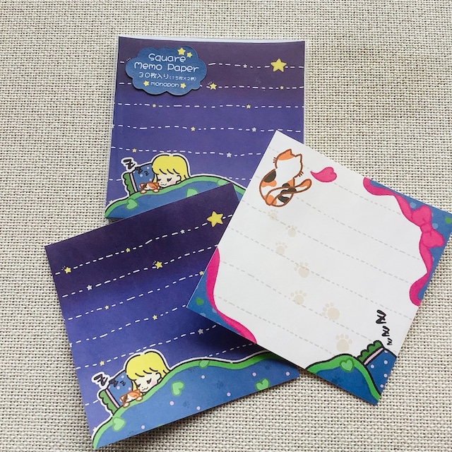 monopon　22日和　vol.1　みけねこ　スクエアメモ帳