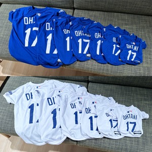大谷選手モデルユニフォーム野球Tシャツ [サイズ: XS] [カラー: ブルー]
