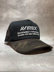 AVIREX / アヴィレックス NUMBERING MESH CAP メッシュキャップ ブラック×カモ ビックサイズ