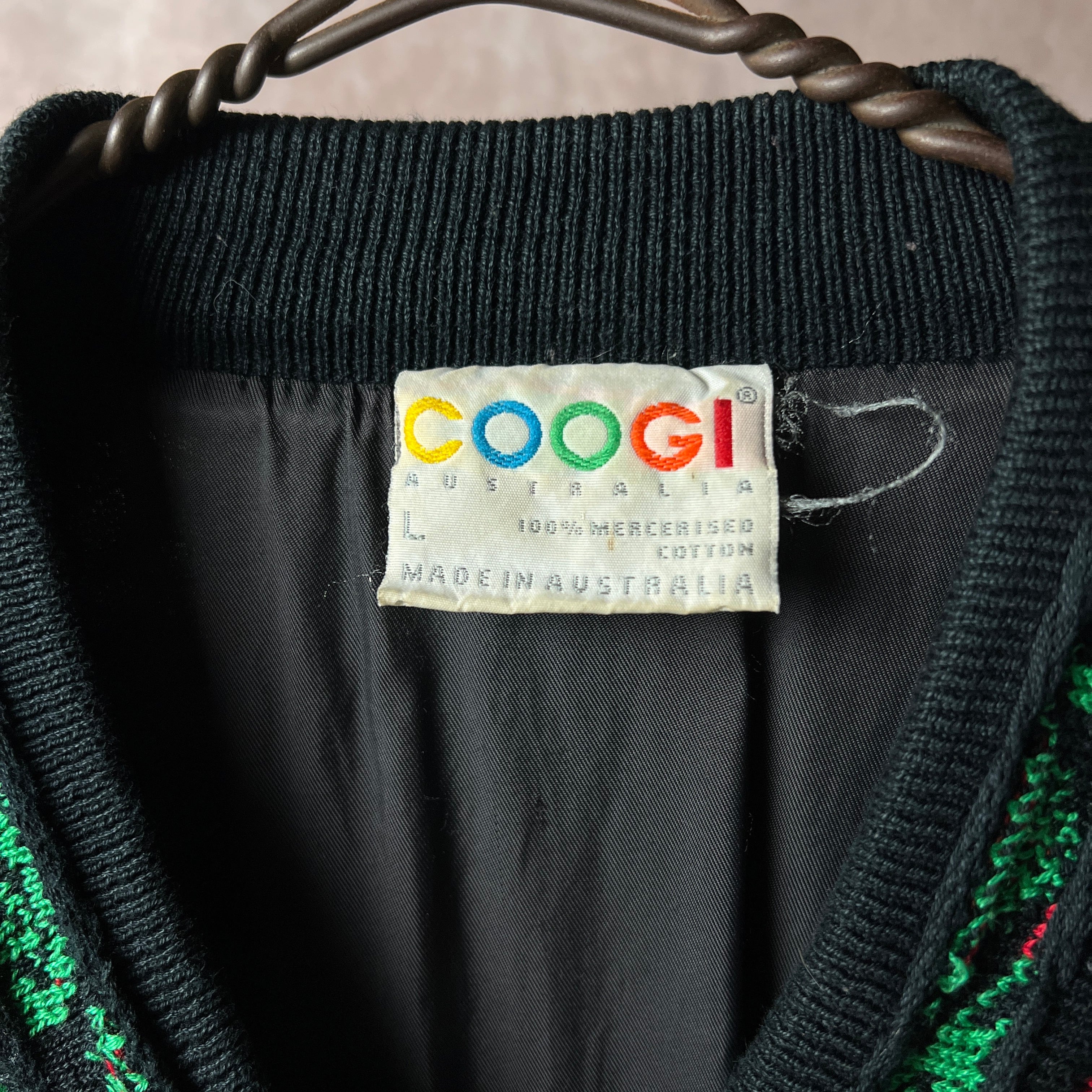 90's COOGI 3D KNIT ZIP JACKET 90年代 クージー 3Dニットジャケット