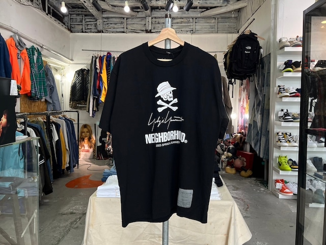 NEIGHBORHOOD × YOHJI YAMAMOTO YN. CREWNECK SS-2 222PCYYN-CS03S BLACK LARGE 83089