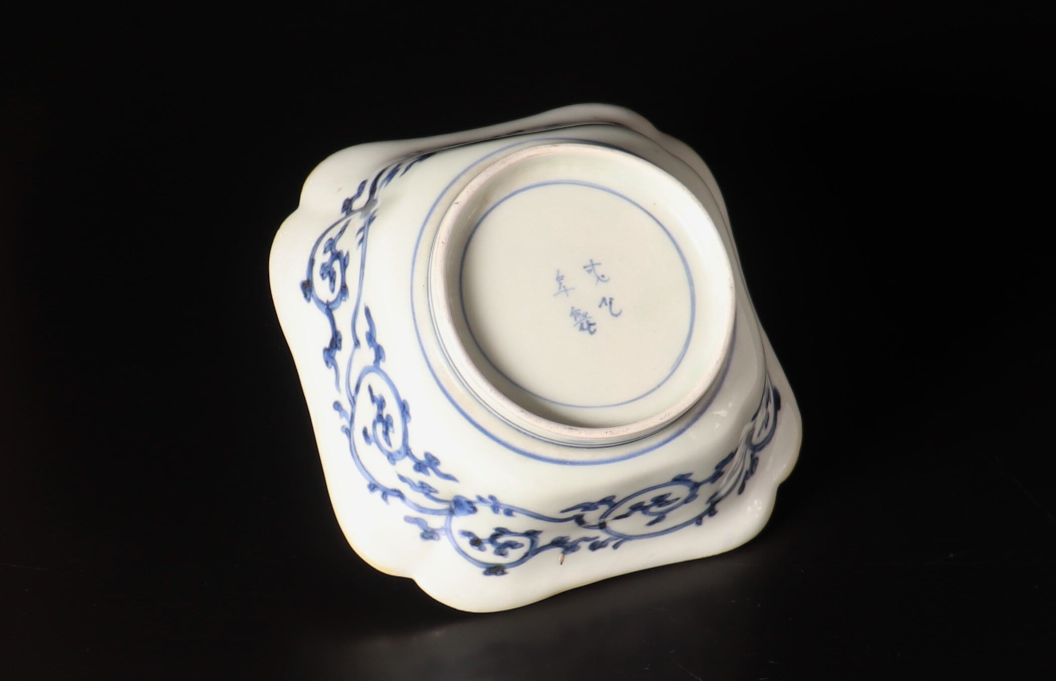 古伊万里色絵草花文入角角なます皿 5客組 | KATAKAGO_TOKYO