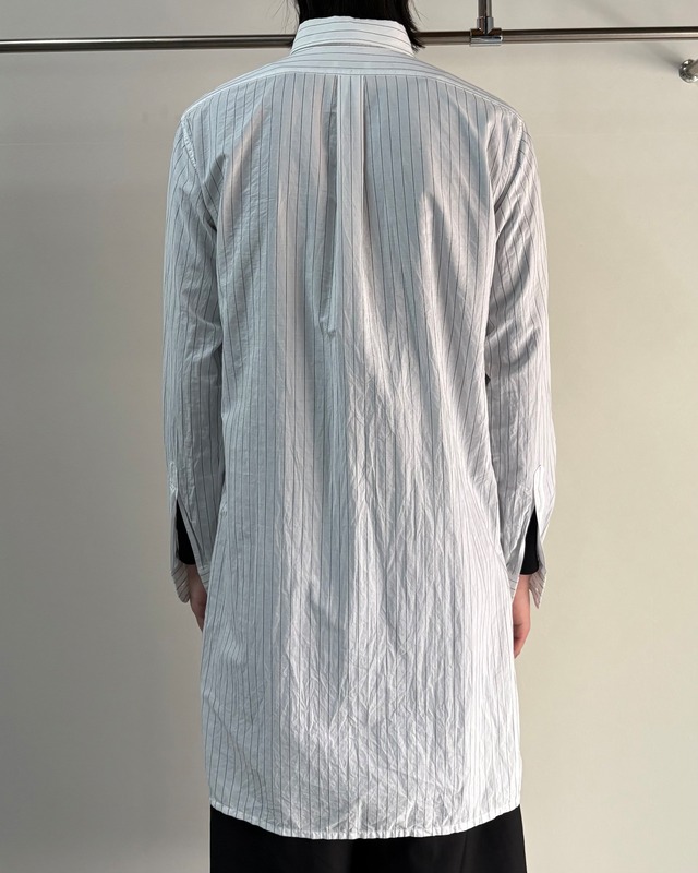 【DRIES VAN NOTEN】half button stripe pullover shirt
