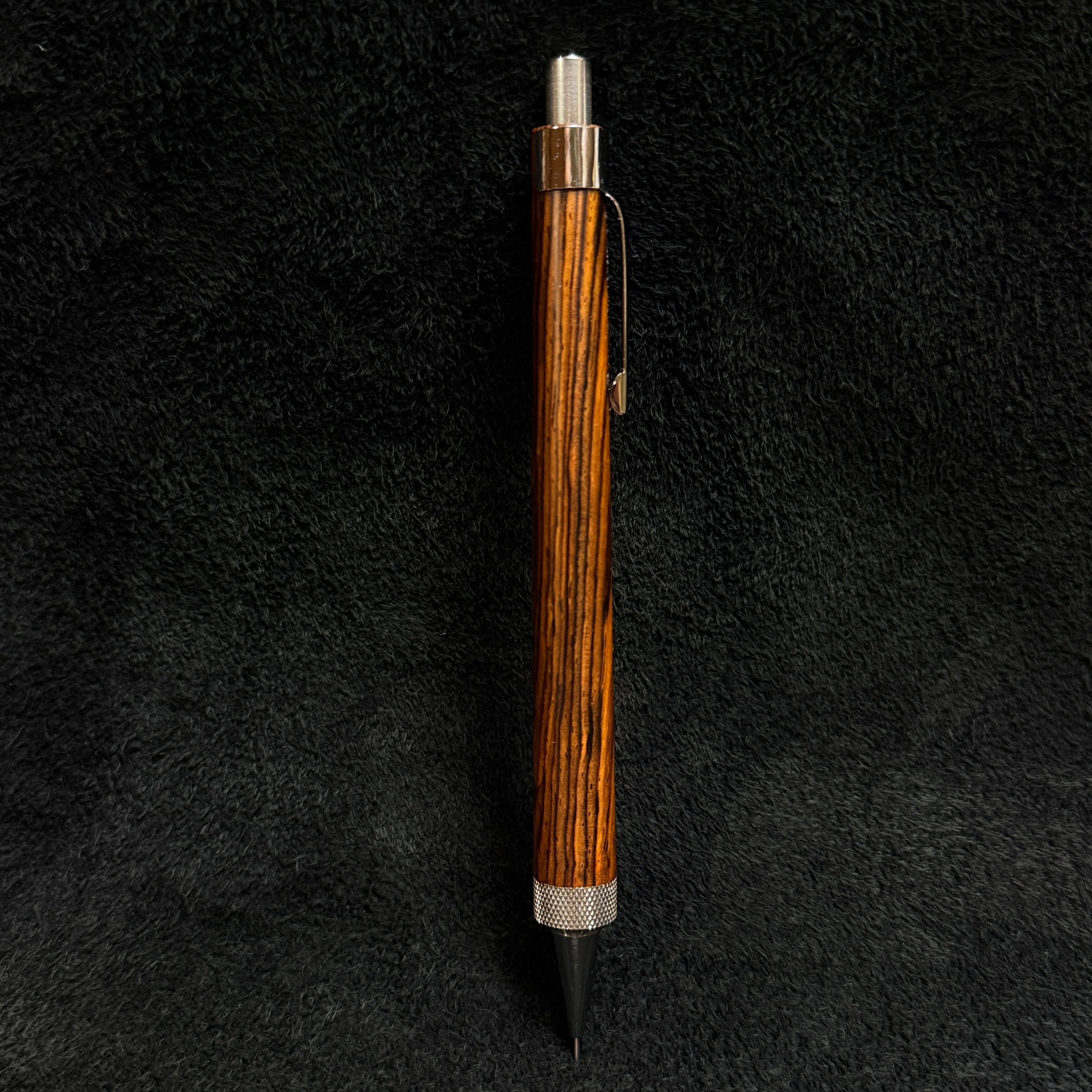 788ココボロ木製シャーペン 強低重心小Rローレット ステンレス | handwood