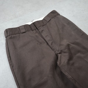 80s Dickies 874 work pants made in USA brown W34L30 古着