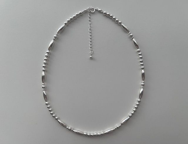 ［5/7(火)21:00〜再販］#151 mulch beads necklace silver 925