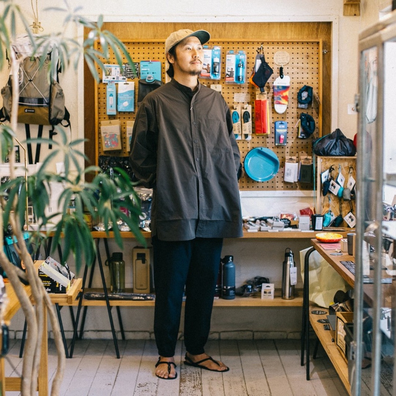 PAPERSKY WEAR / RELAX CAVE TYPEWRITER LONG BIG SHIRT - 3