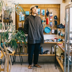 PAPERSKY WEAR / RELAX CAVE TYPEWRITER LONG BIG SHIRT
