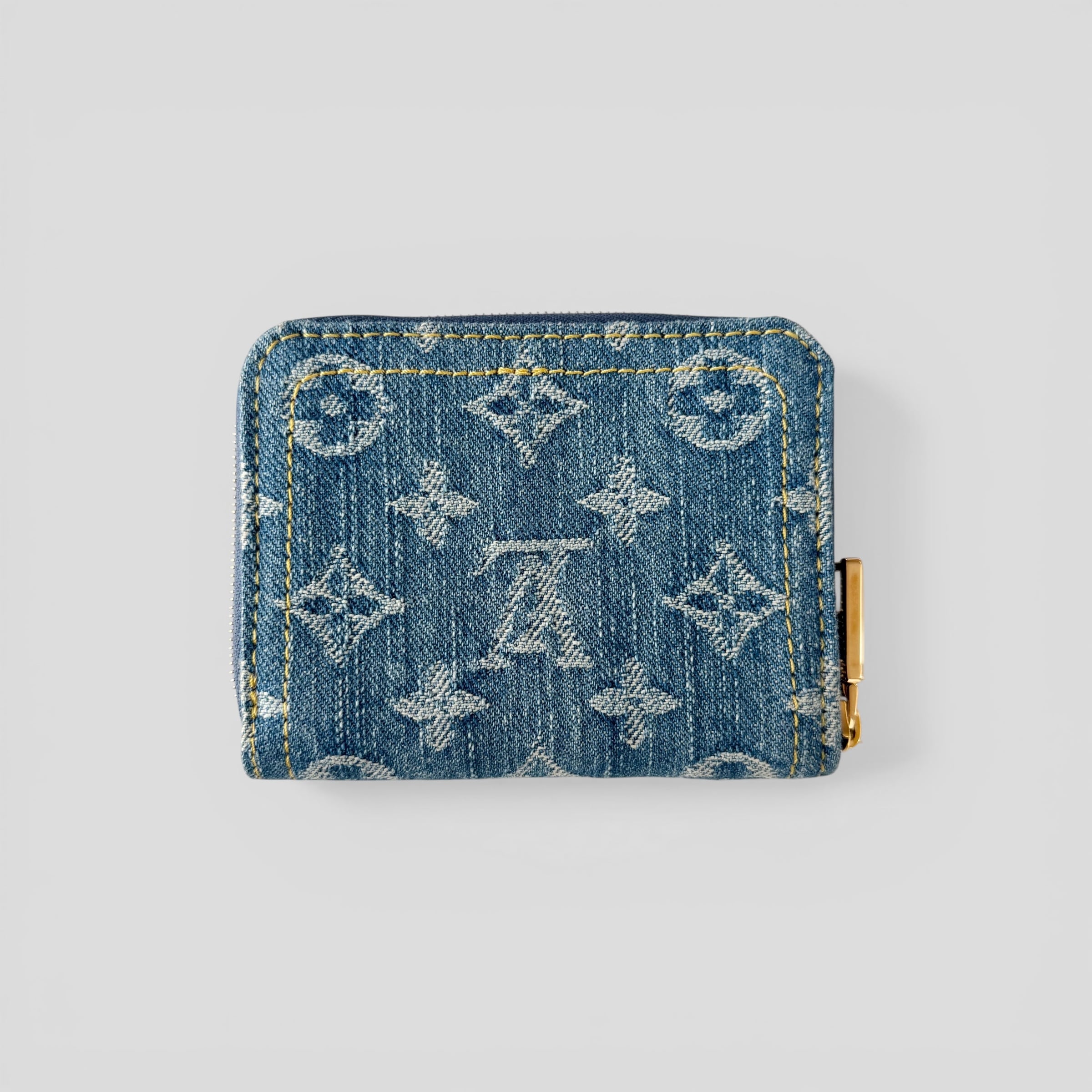 LOUIS VUITTON Zippy Coin Purse Monogram Denim Blue | BRAND RESORT