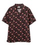 Hawaiian  Shirt Flamingo Black