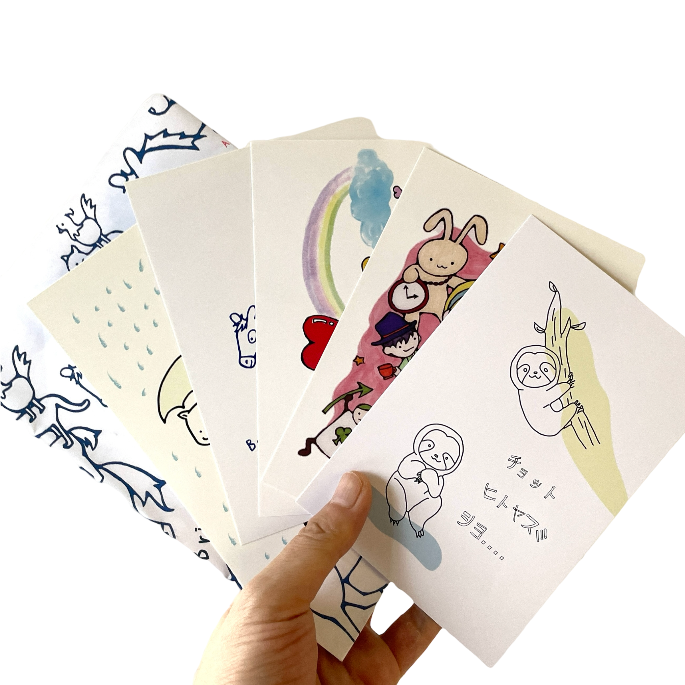 ヒトリエ　ポストカード ③ 野鳥3種類 ｜ ポストカード 6枚セット | muto fumiaki artwork