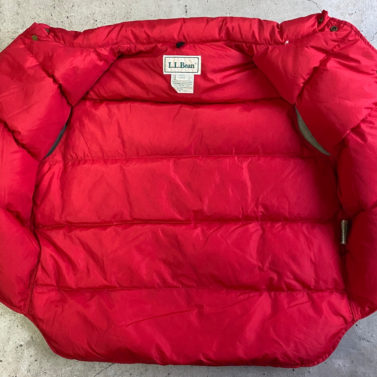 80年代 L.L.Bean エルエルビーン グースダウンベスト メンズL 古着 80s 