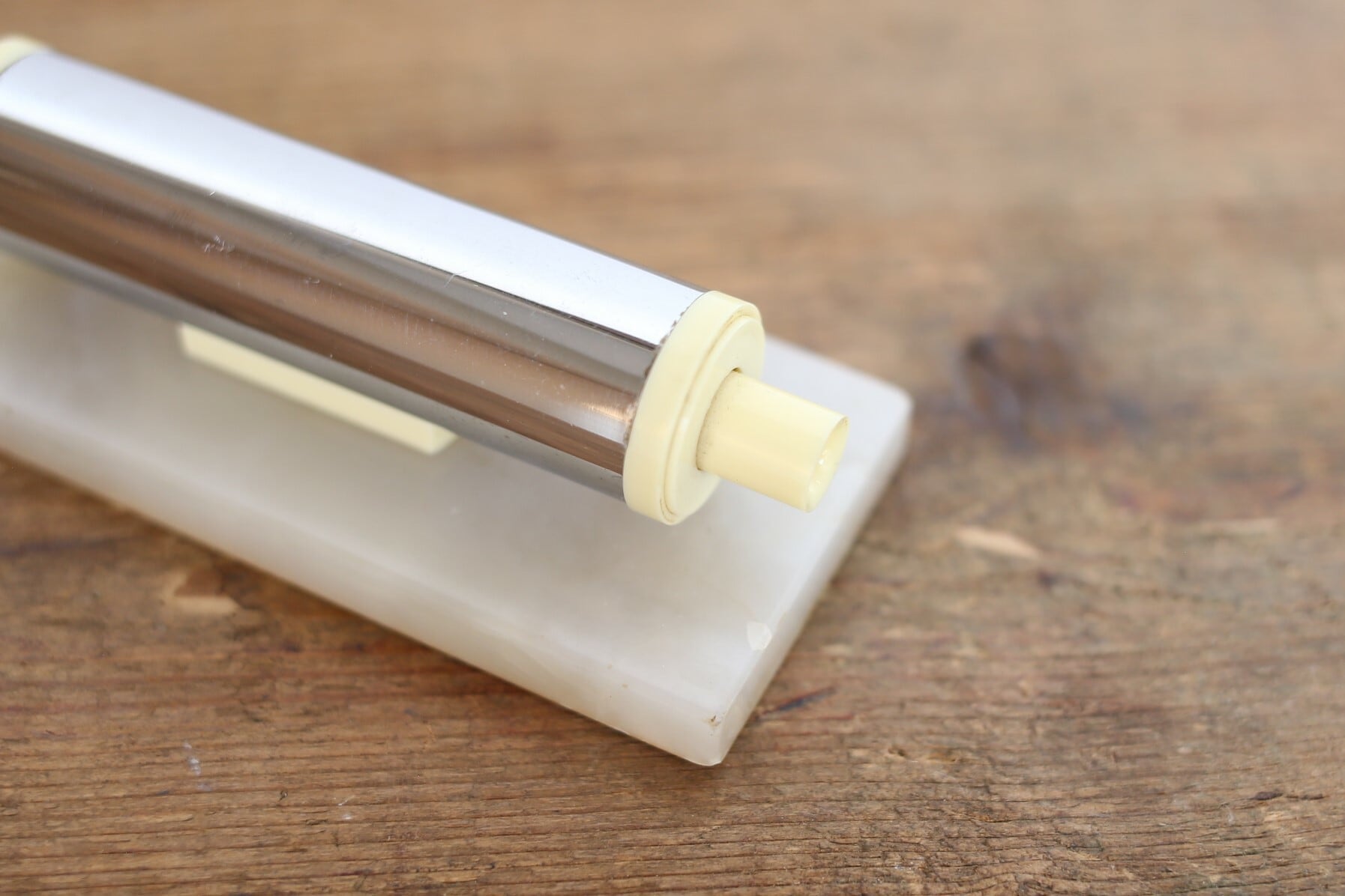 フランス アンティーク ヴィンテージ 万年卓上カレンダー 白