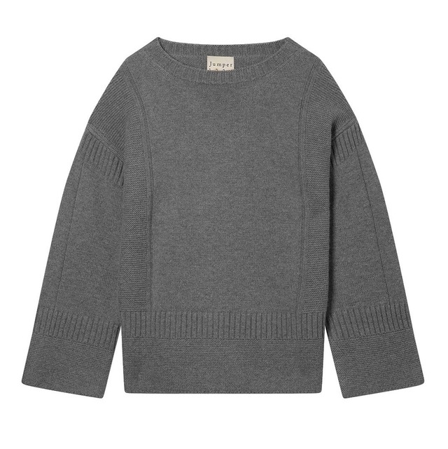 Jumper1234　WOOL/CASHMERE KNIT　GREY