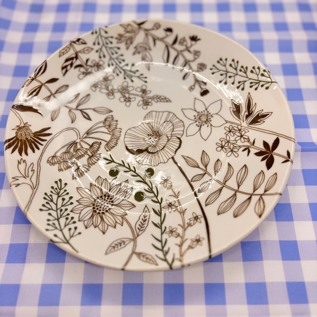 フラワーパターンプレート [サイズ: L]