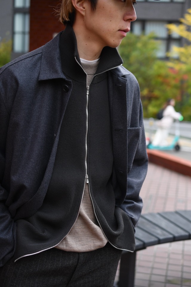 BATONER / SUPER HIGH TWIST WOOL DRIVERS KNIT (Brown)