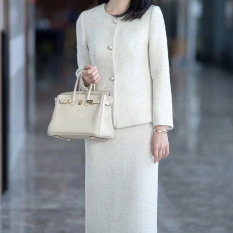 【Le choix de Wakako】ツイードウールブレザースカートスーツ3221