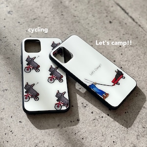 cycling フレンチブルドッグ iPhoneケース フレブル ブヒ オリジナルデザイン