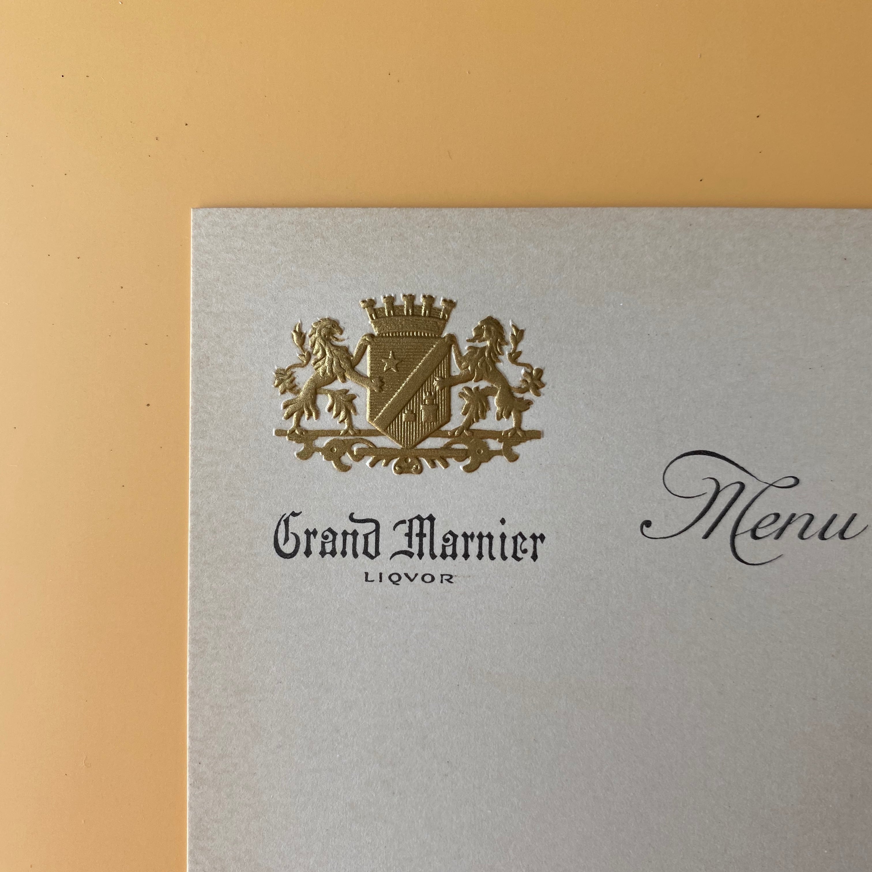 メニューシート(Grand Marnier / S）/ vp0070