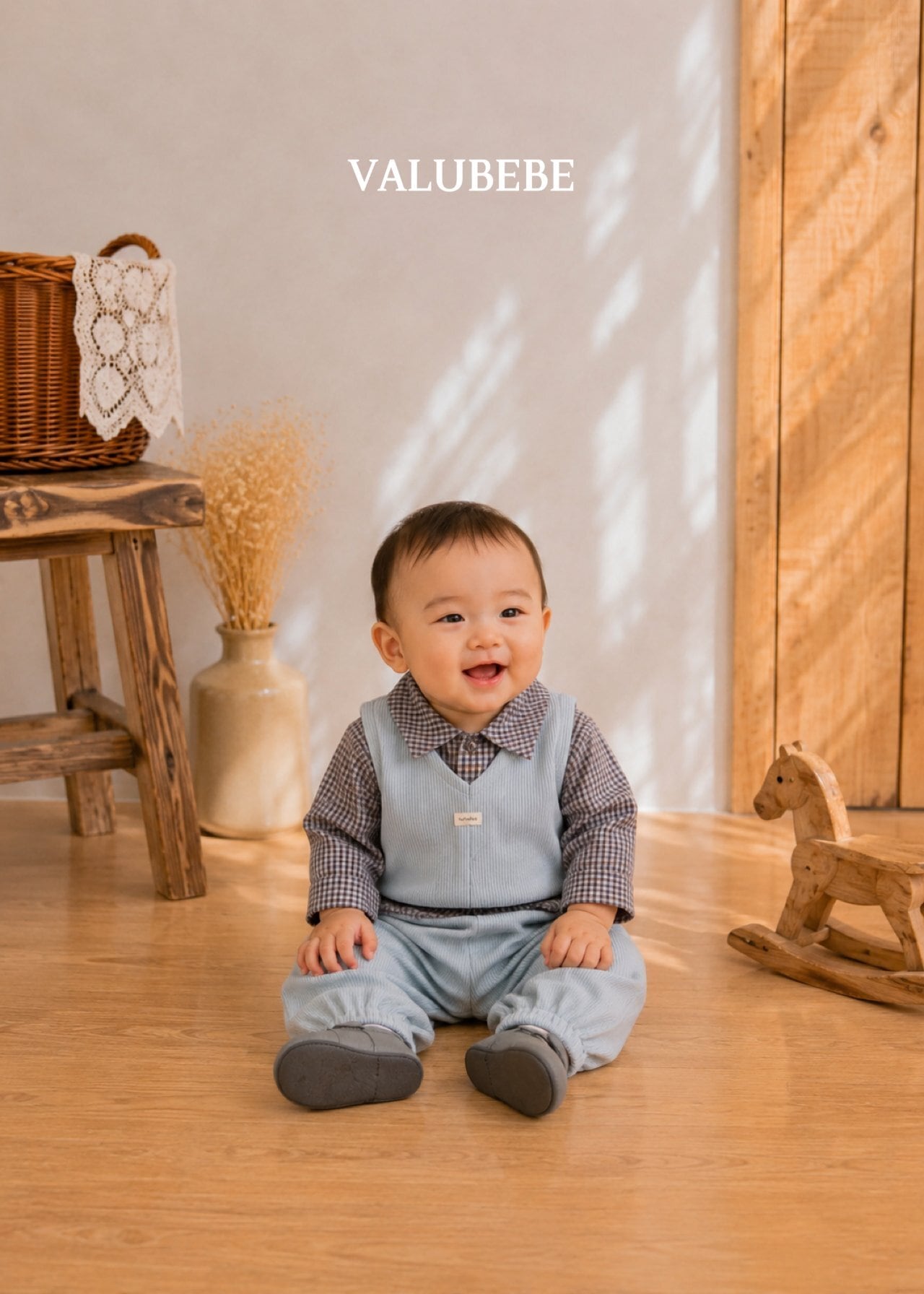 送料無料【予約】/ チェックチェックシャツ / valubebe