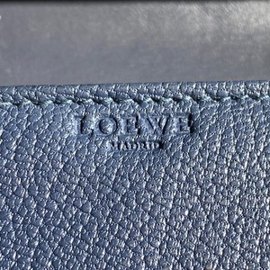 LOEWE blue gray color long wallet