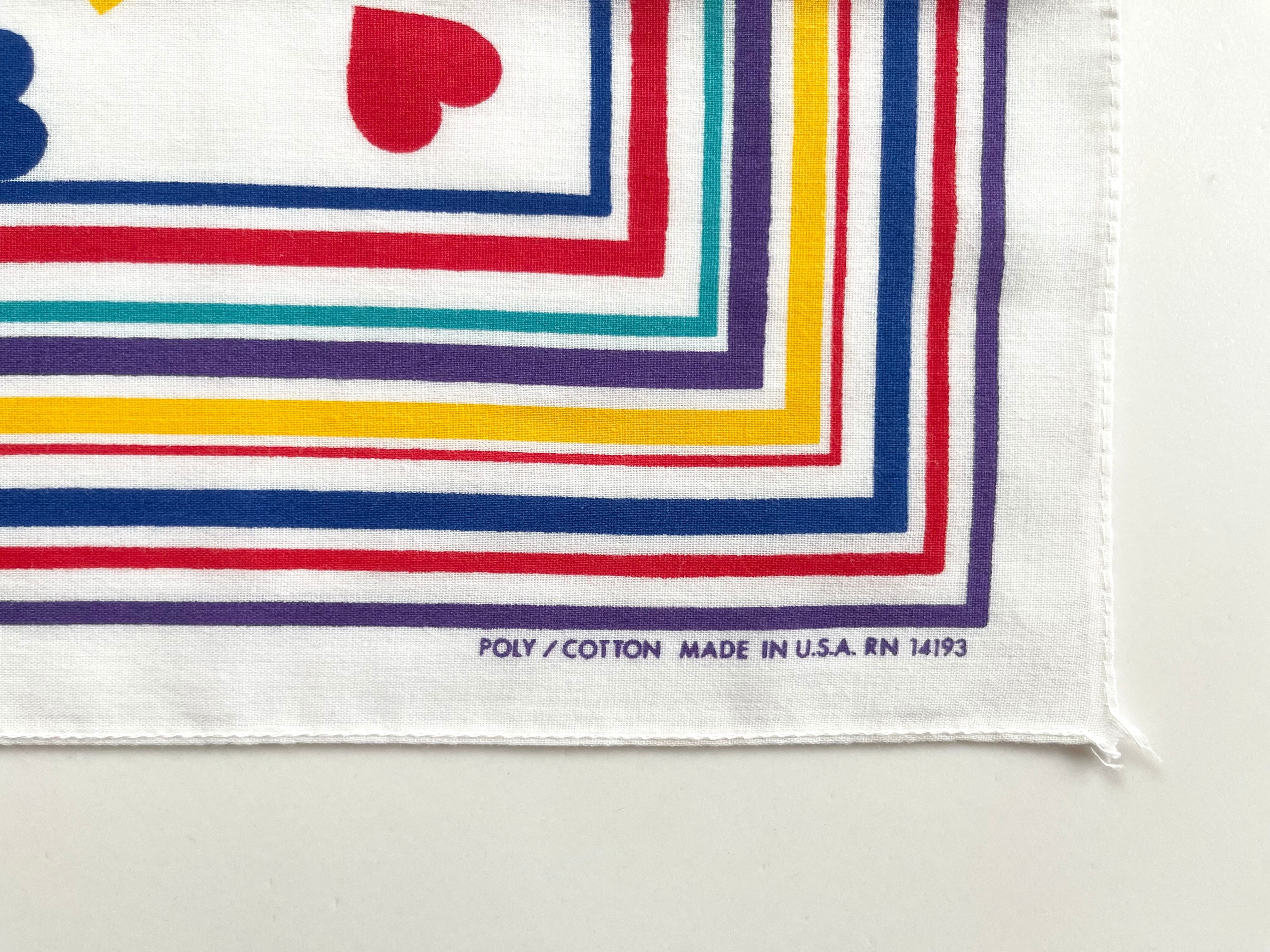 Heart♡】80s~ RN14193 ヴィンテージバンダナ MADE IN USA | PAY ID