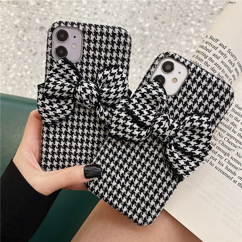 スマホケース iPhoneケース スマホカバー 携帯カバー アイフォンケース レディース 落下防止 リボン かわいい 大人可愛い きれいめ カジュアル 上品 エレガント 清楚 フェミニン おしゃれ お洒落 綺麗 お嬢様 おとな 送料無料 ラブリー キュート ガーリー 個性的 千鳥格子 OL 通勤 学生 通学 デート お出かけ 女子会 休日 パーティー イベント リゾート 旅行 ブラック 黒 オールシーズン シーズンレス 10代 20代 30代 40代 ママ 韓国 ギフト プレゼント モテ トレンド 流行
