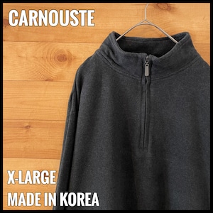 【CARNOUSTE】ハーフジップ スウェット プルオーバー 無地 プレーン XL ビッグシルエット US古着