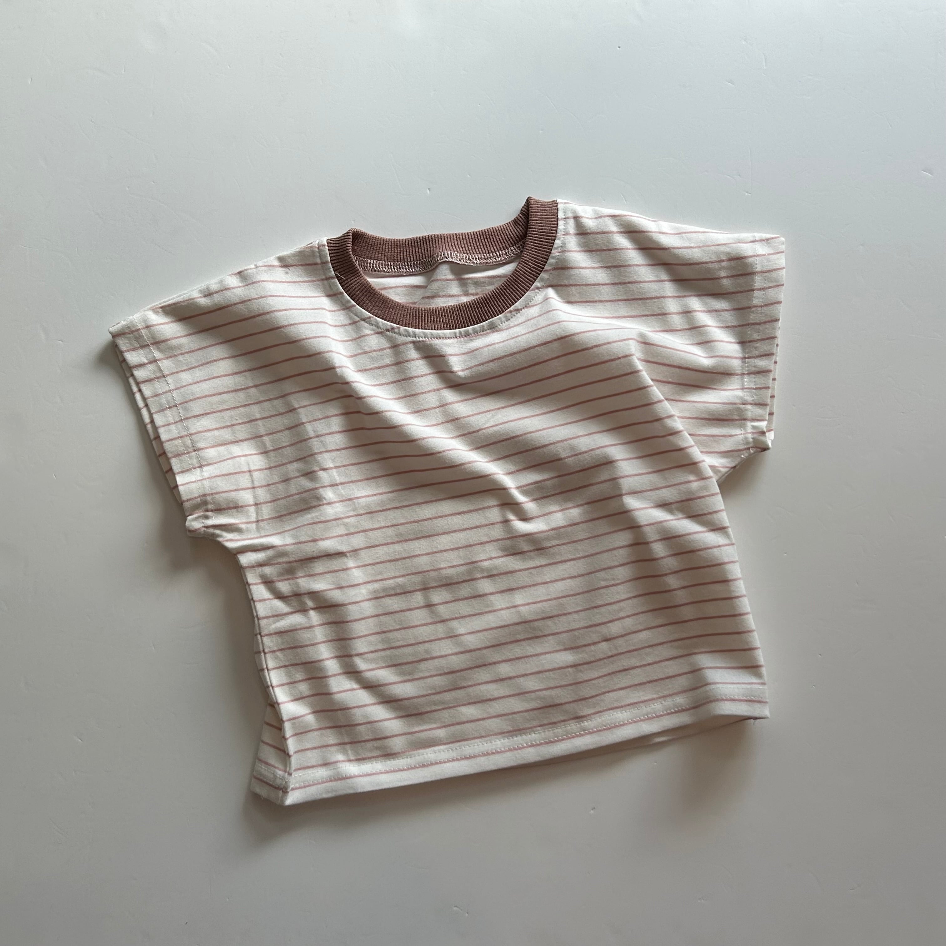 pink beige border T