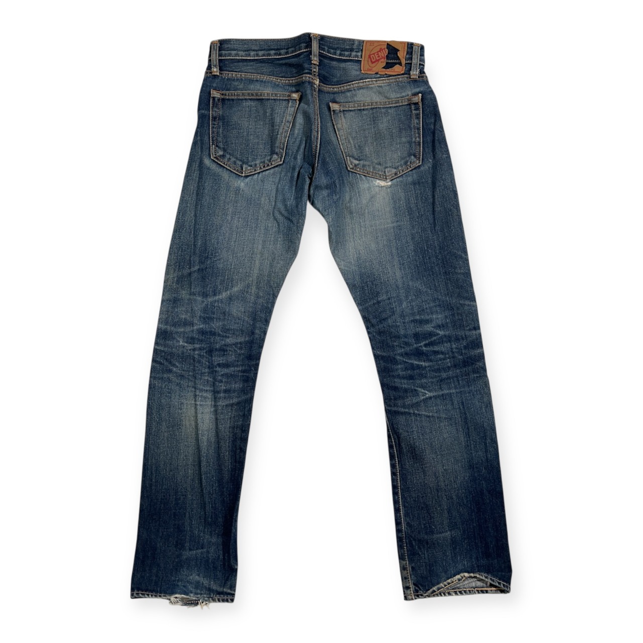 DENIME ドゥニーム 赤耳 セルビッチ デニムパンツ ジーンズ サイズ 約W80 /インディゴ系 ヒゲ ハチノス 色落ち メンズ