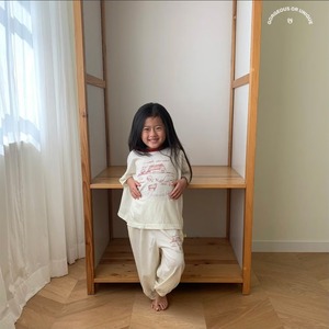 【GO.U bebe】ベビーファームTシャツ アイボリー 80~90cm
