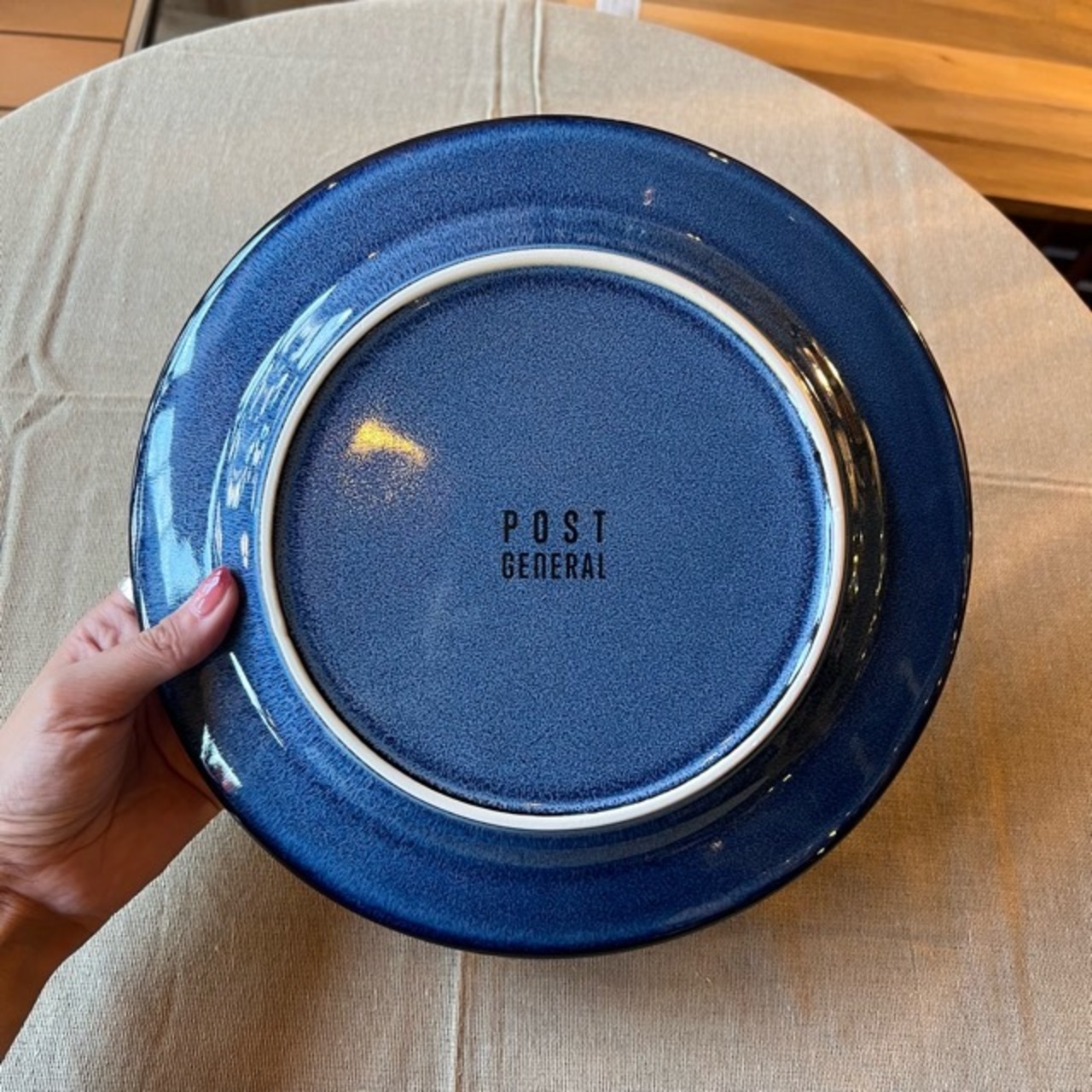 シャロン プレート  25㎝　2Color　ブルー　ブラウン　プレート　大皿　中皿　Plate