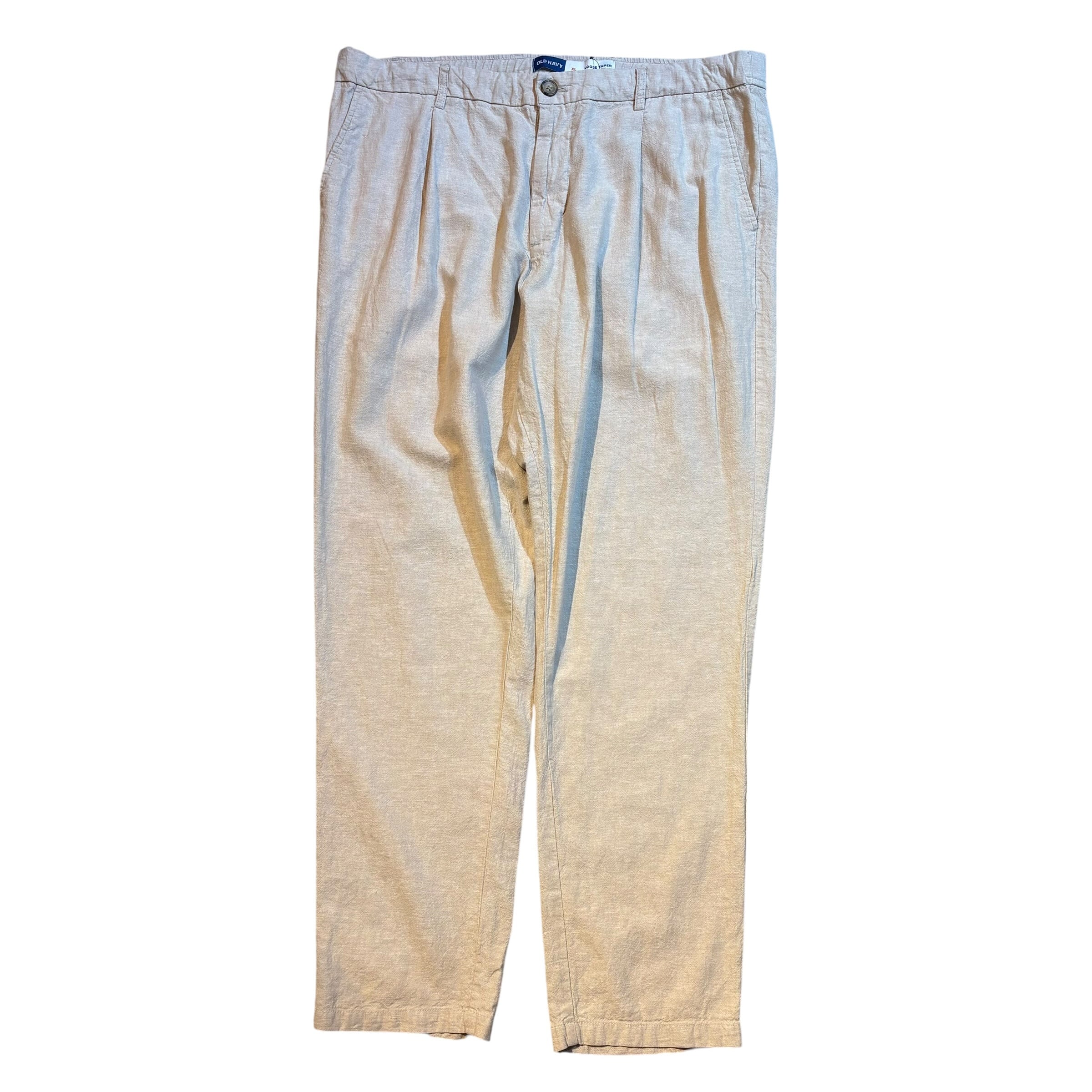 安いねぇ!!” 00s OLD NAVY Linen Pants size:XL (ivory) オールド