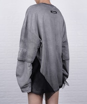 【ATELIER LINE】チュールフリルドッキングレイヤード L/S Tシャツ CQ-48079H