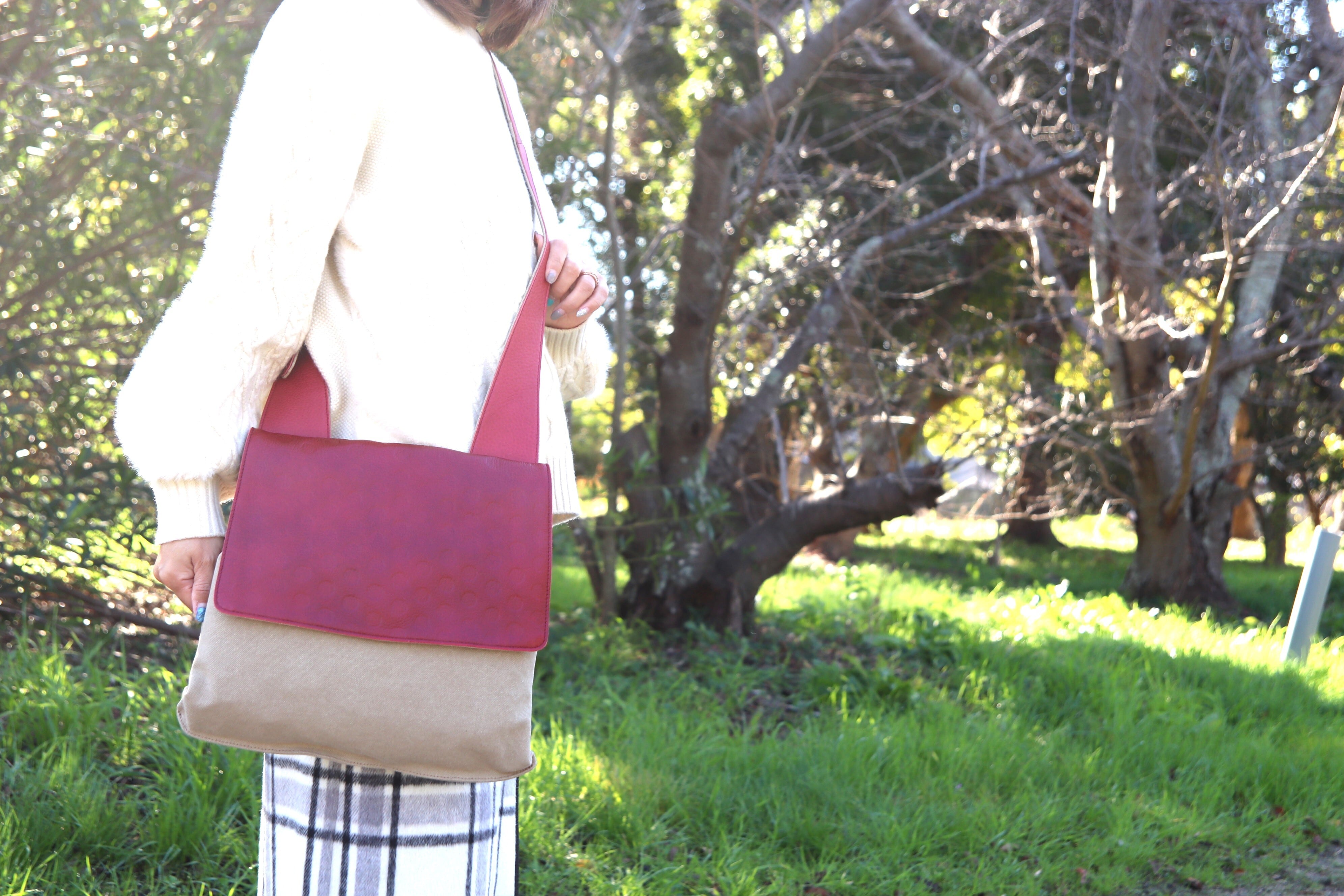 どくきのこショルダーバッグ(レッド/サブレ)