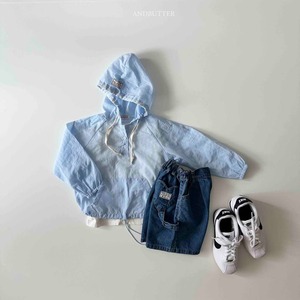 【and butter】ハートループパンツ  ディープブルー 130~140cm