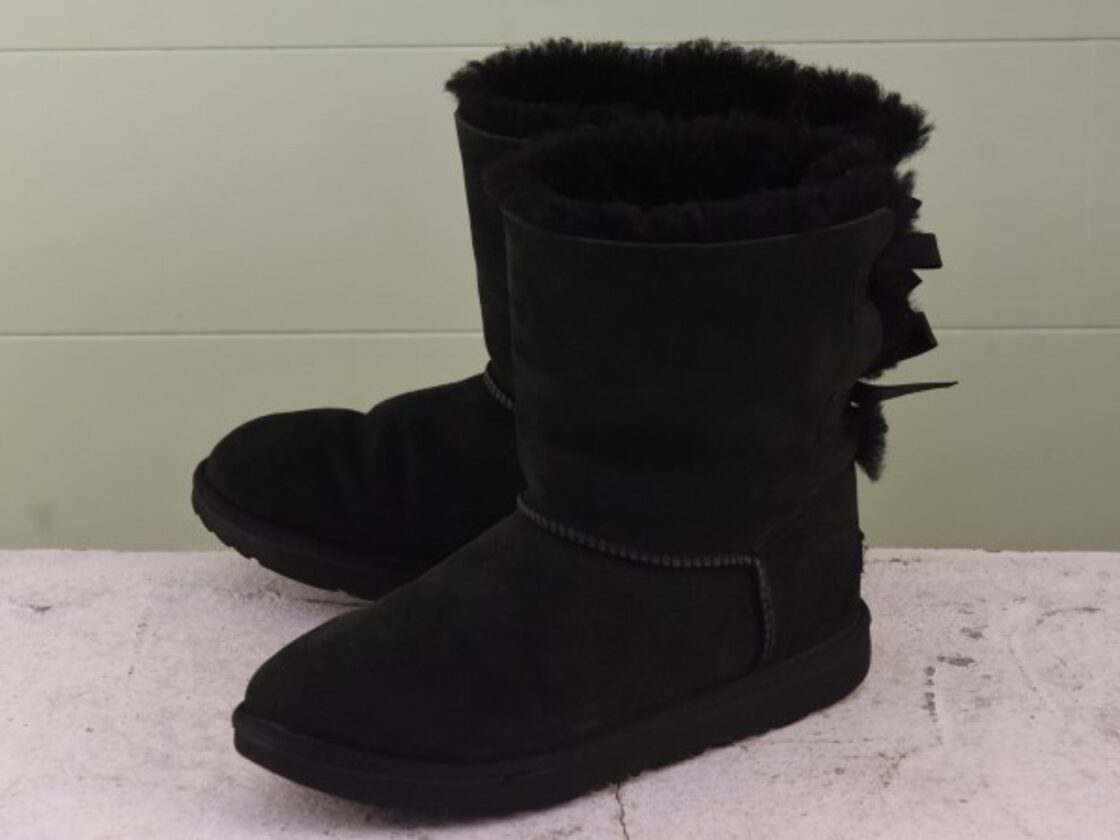 UGG アグ 黒 ムートンブーツ 24センチ（レディース アグ UGG ムートン 