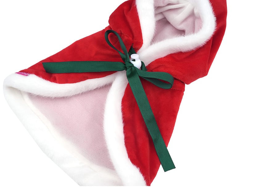 christmas manto / クリスマス マント ドッグウェア 犬の服 帽子 ケープ 冬 サンタ アウター 犬 コスプレ サンタクロース hu7