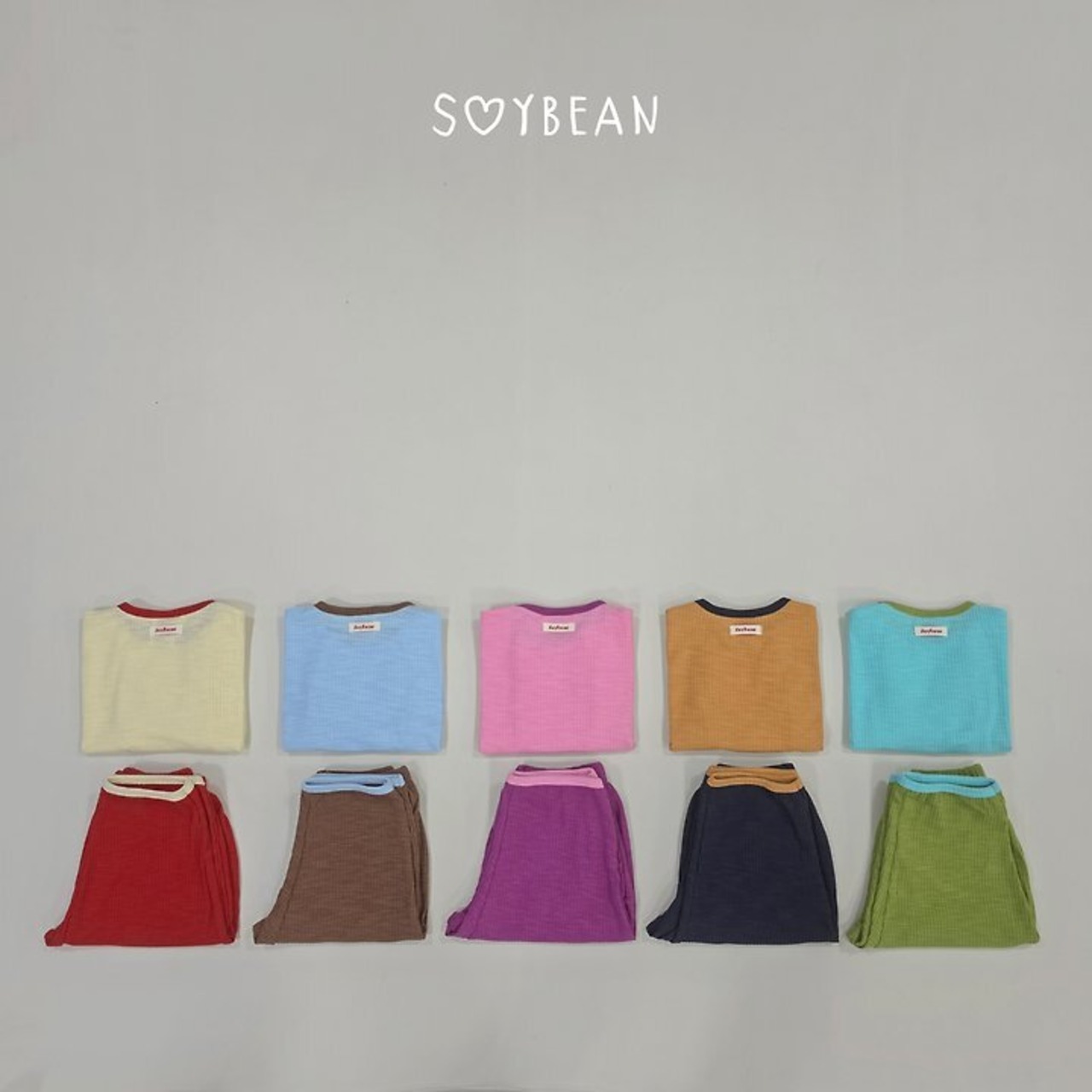 【取寄】SOYBEAN ルーズフィットカラールームウェア｜秋服｜韓国子供服｜ 26/AT