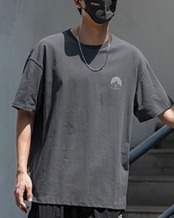 バックプリントオーバーサイズ半袖Tシャツ　S0538
