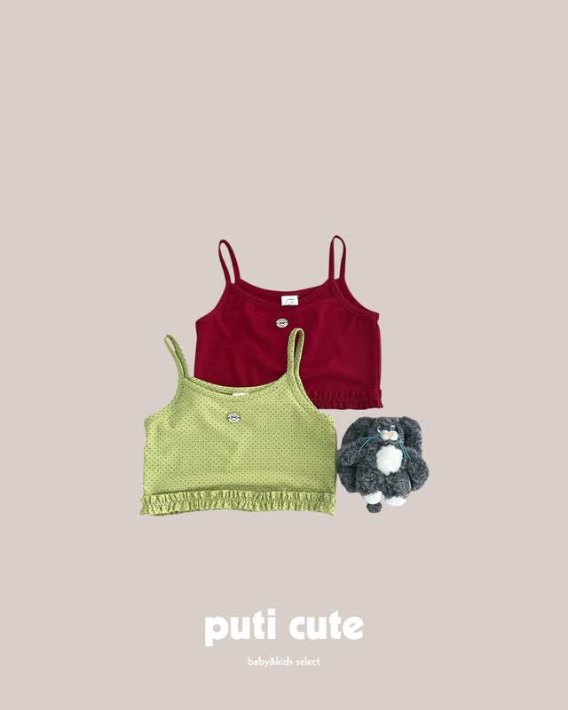 90-140 ꒰ 予約 ꒱ Dot frill bustier / middle name ⸝⋆