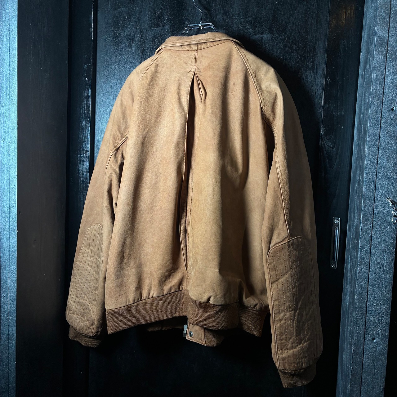 90s Marlboro レザージャケット 本革 マルボロ ブラウン