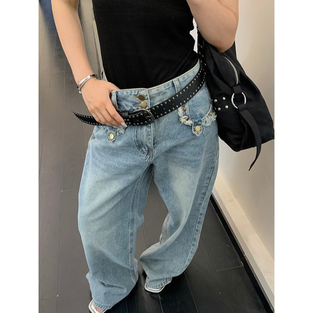 fringe-pocket denim　フリンジポケットデニム　J2060